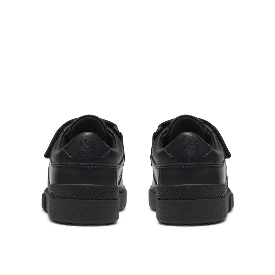 Clarks - SomersetFlex K - Black Leather - School Shoes