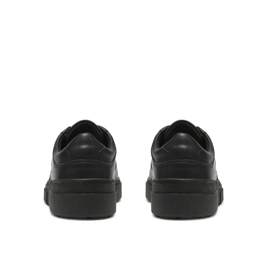 Clarks - SomersetFlex Y - Black Leather - School Shoes