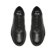 Clarks - SomersetFlex Y - Black Leather - School Shoes