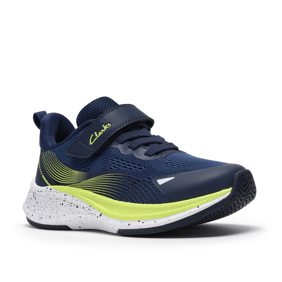 Clarks - Lumen Hero K - Navy - Trainers