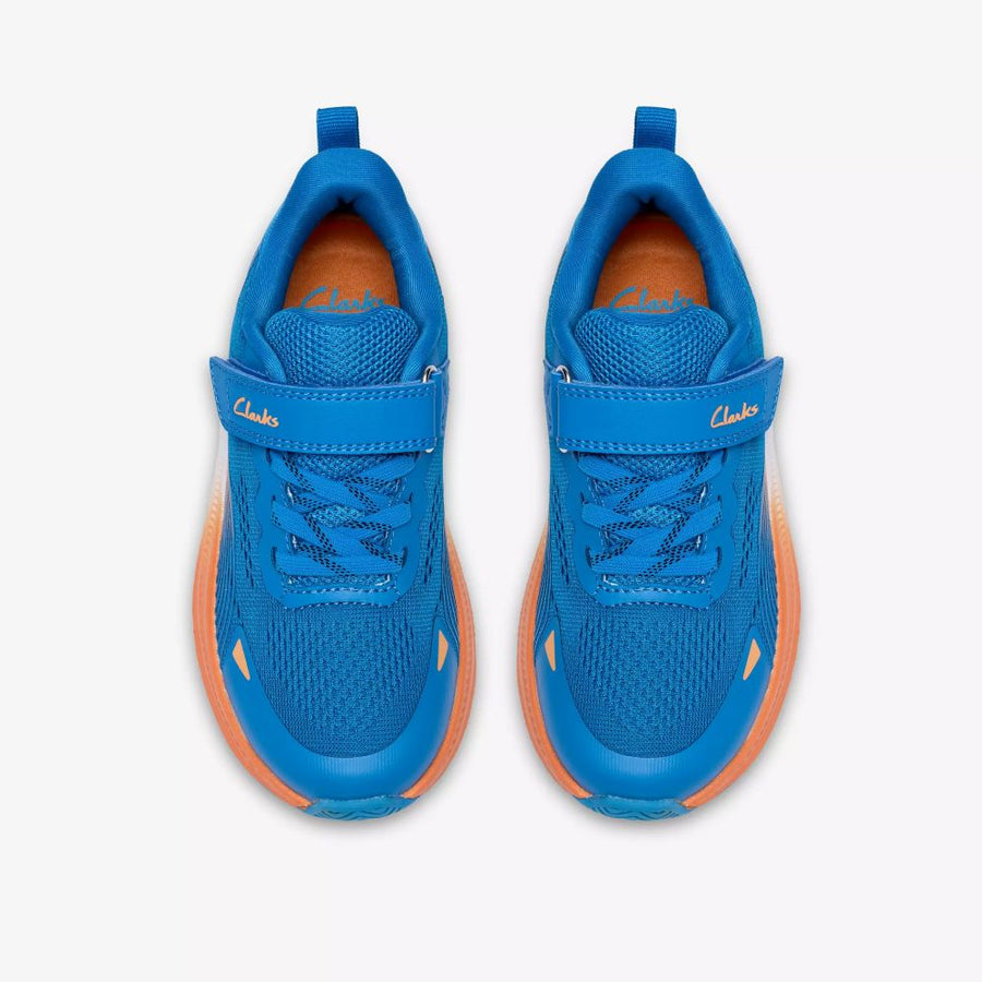 Clarks Lumen Hero K Blue Trainers