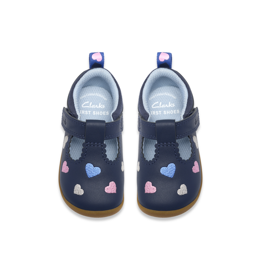 Clarks - RoamerHeart T. - Navy Leather - Shoes