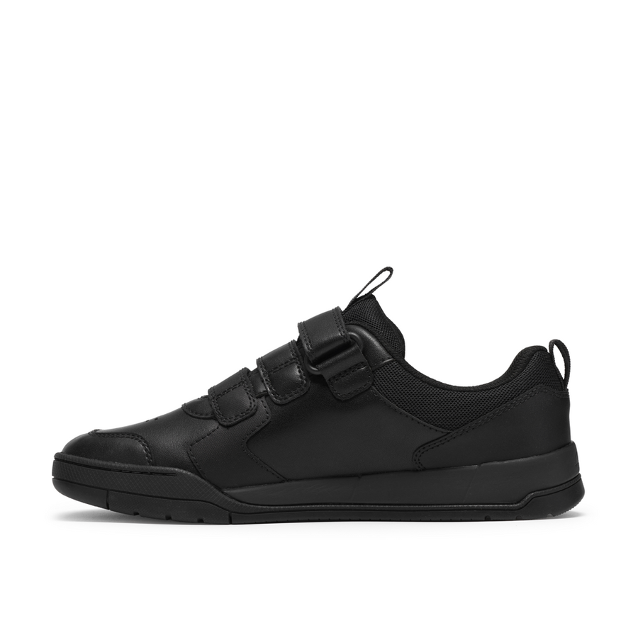 Clarks - Laser Play Y - Black Leather - School Shoes