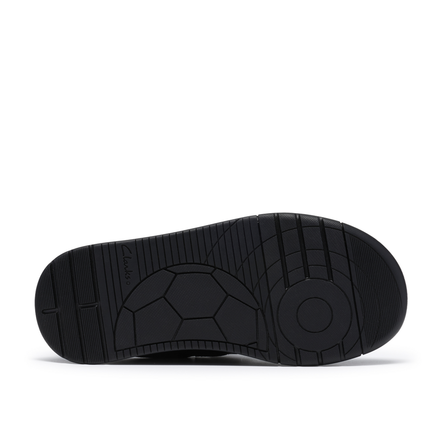 Clarks - Laser Play K - Black Leather - School Shoes