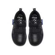 Clarks - Laser Play K - Black Leather - School Shoes