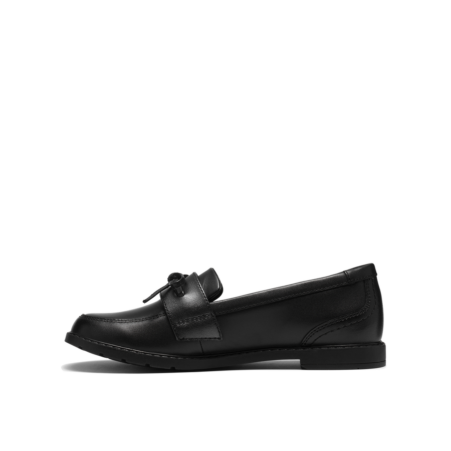 Clarks - Scala Lane Y. - Black Leather - School Shoes