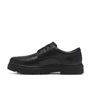 Clarks - Lorcam Lace Y. - Black Leather - School Shoes