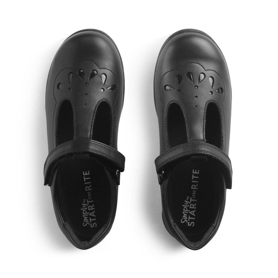 Start Rite - Novel - Black Leather - School Shoes