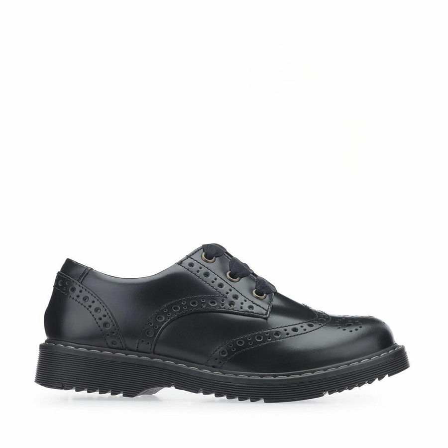Start Rite - Implusive - Black Leather  - School Shoes