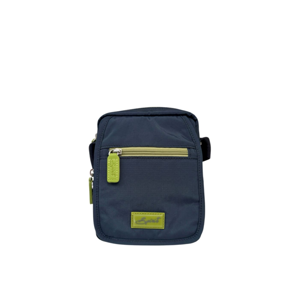 Nova Leathers - Small Full Flap X-Body 3398 - Navy/Citrus - Bags
