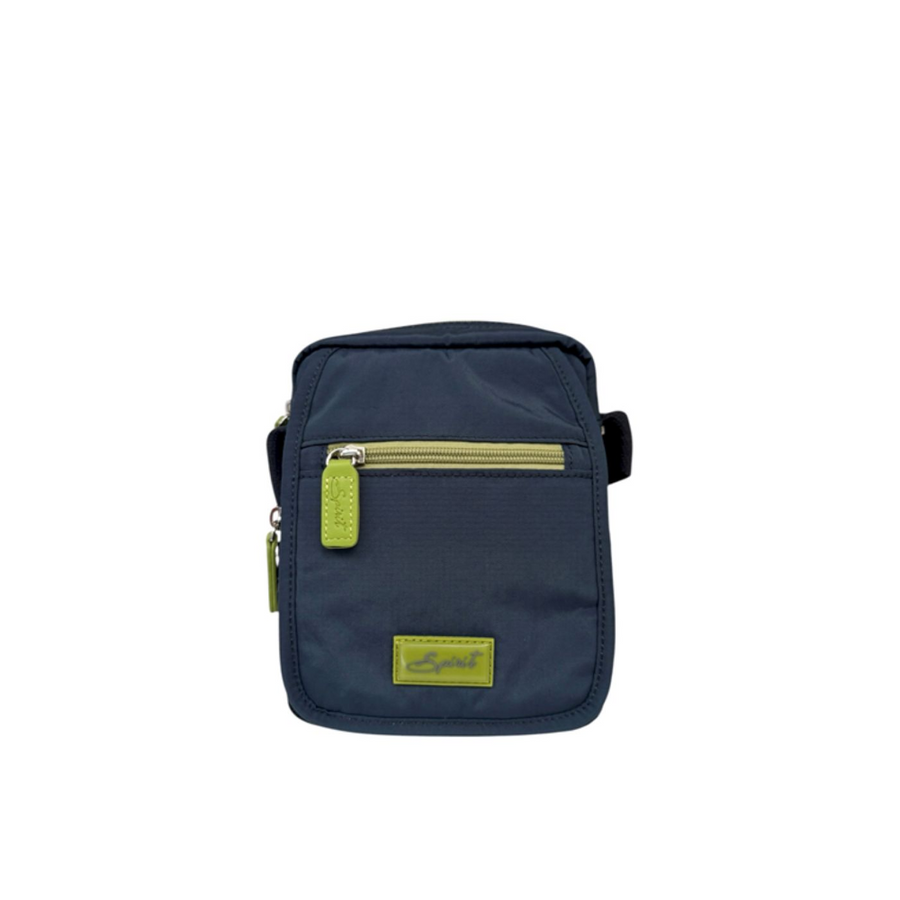 Nova Leathers - Small Full Flap X-Body 3398 - Navy/Citrus - Bags