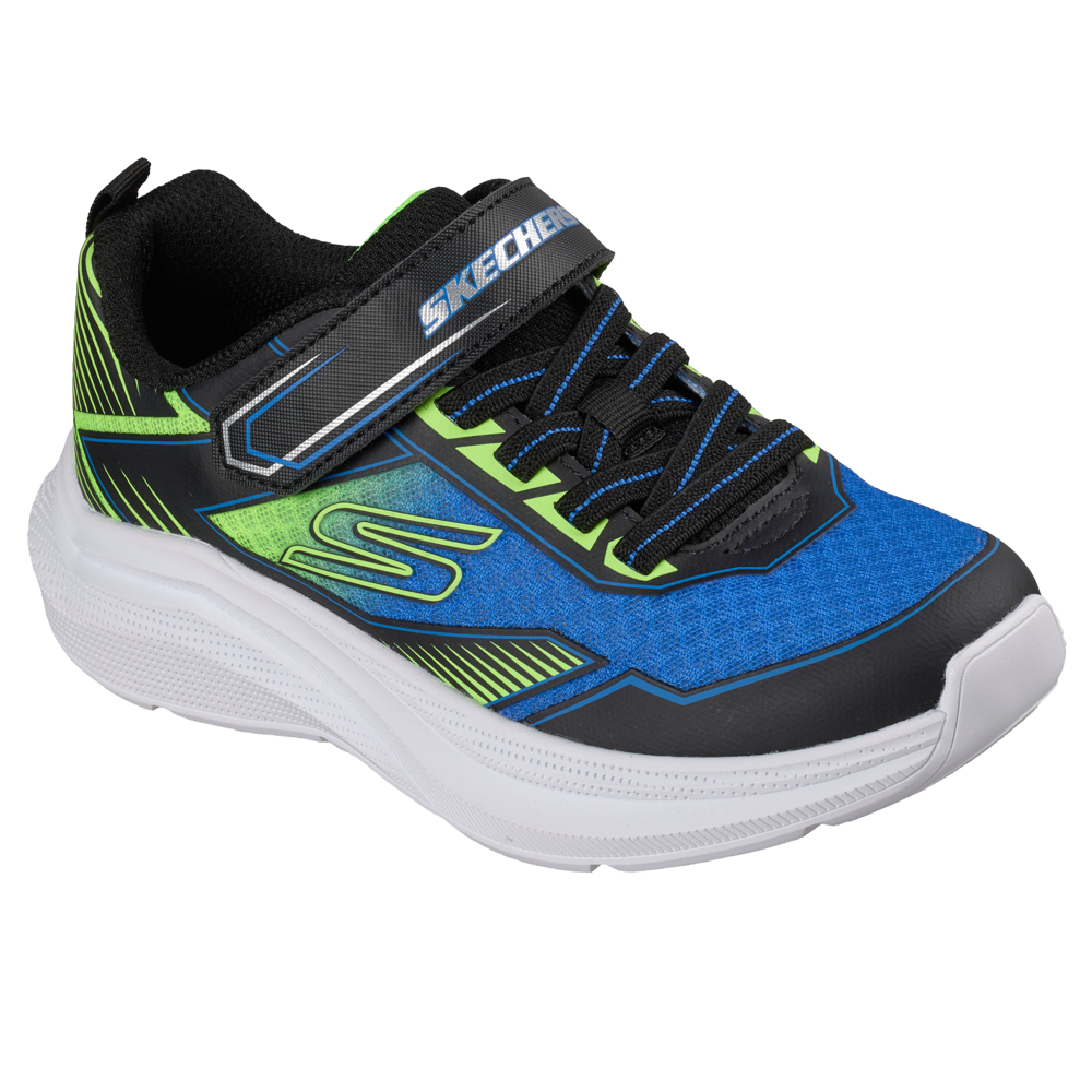 Skechers Microspec Velocity-Grid-Drift 404127L/BBLM Black/Blue/Lime Trainers