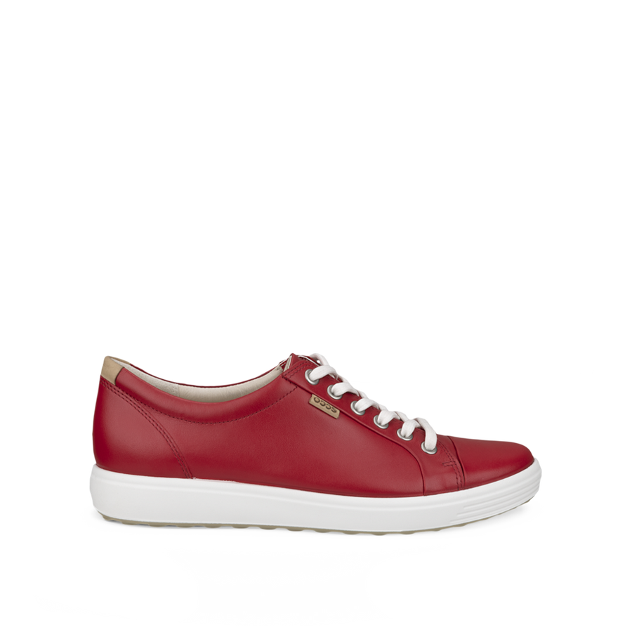 Ecco red sneakers best sale