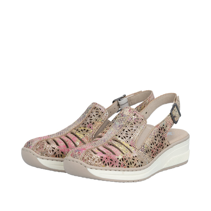 Rieker - 48763-90 - Scamo/Beige-Multi - Sandals