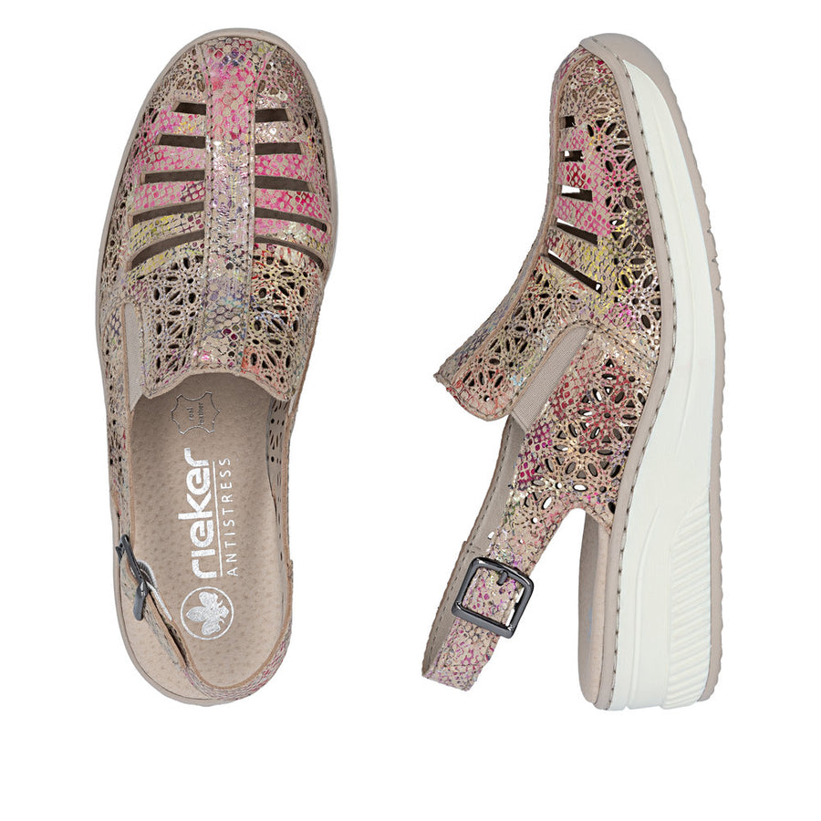 Rieker - 48763-90 - Scamo/Beige-Multi - Sandals