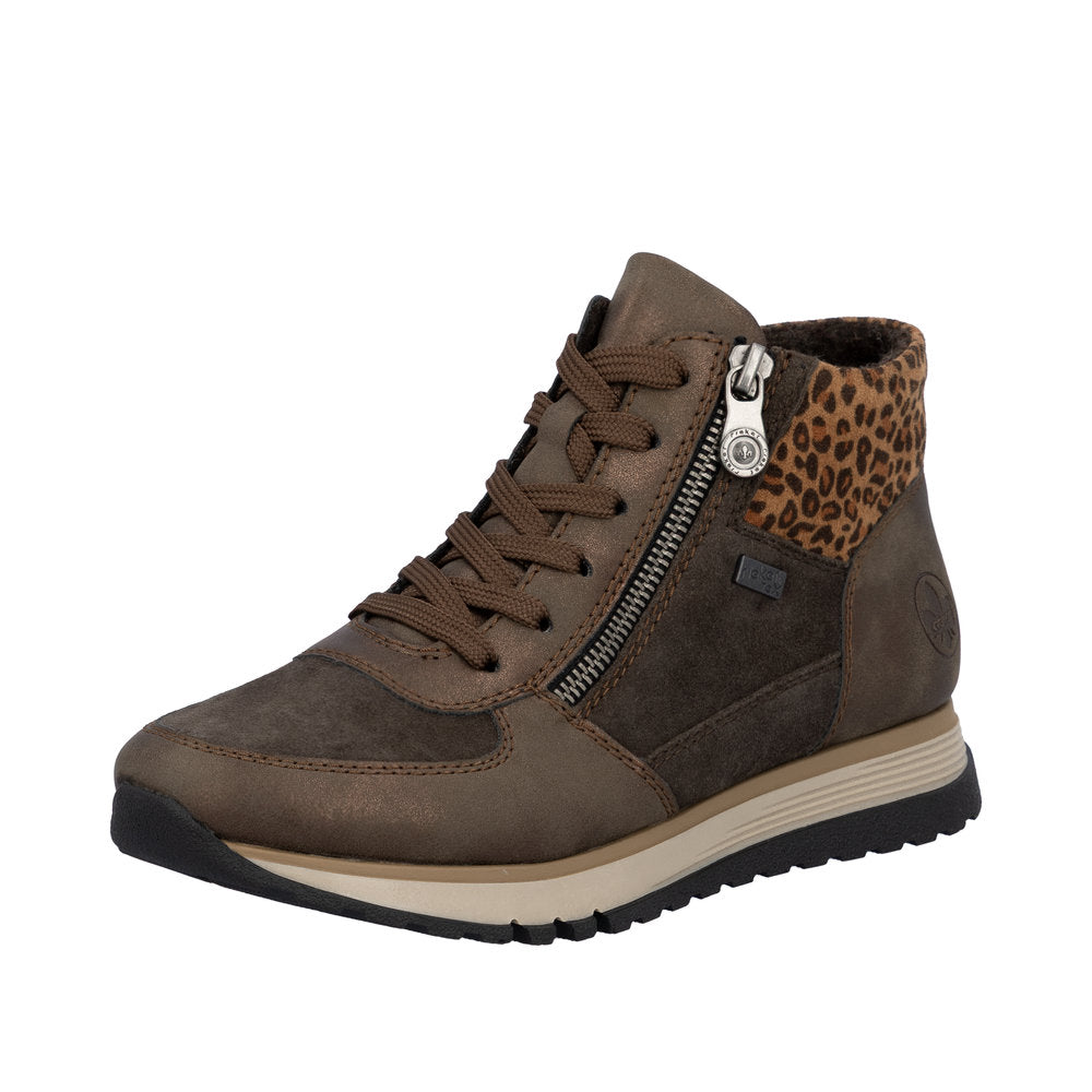 Rieker - 49040-24 - Braun/Havanna/Leo-Nuss  - Boots