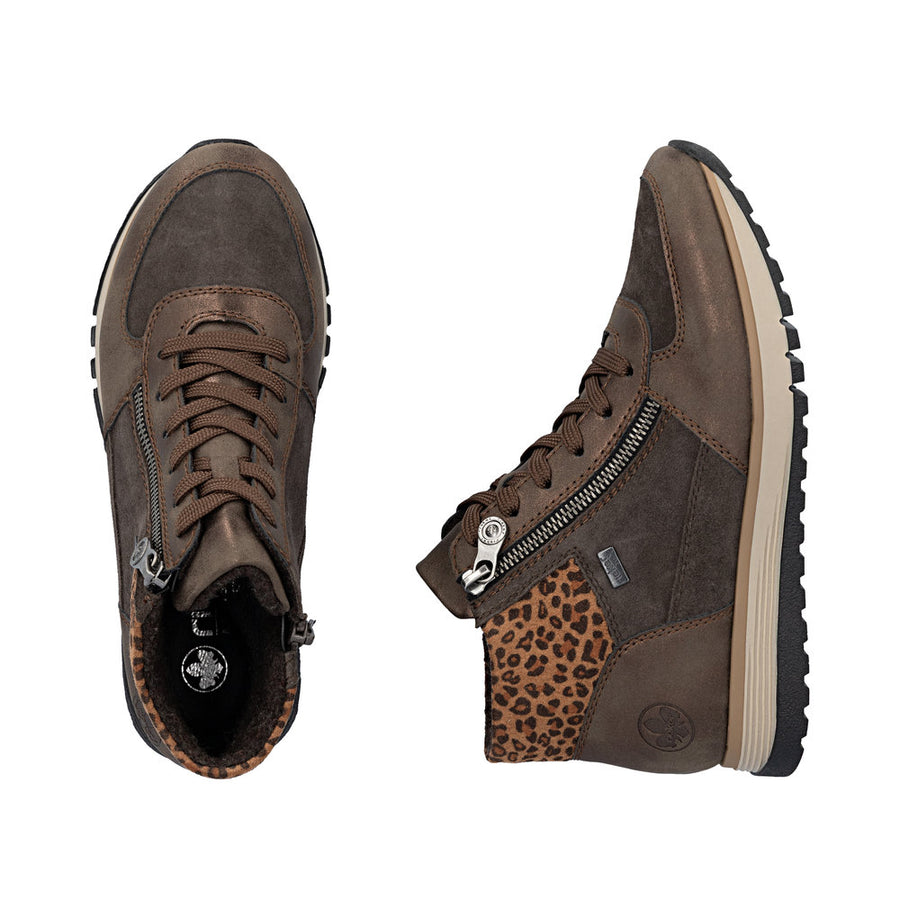 Rieker - 49040-24 - Braun/Havanna/Leo-Nuss  - Boots