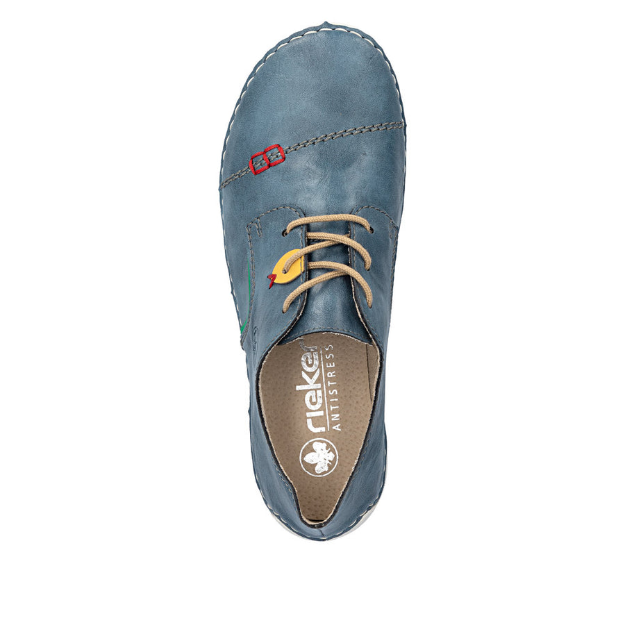 Rieker - 52528-14 - Royal/Smaragd/Senf - Shoes