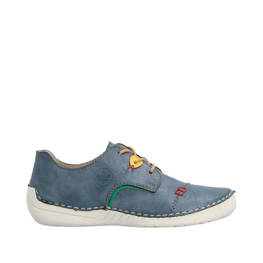 Rieker - 52528-14 - Royal/Smaragd/Senf - Shoes