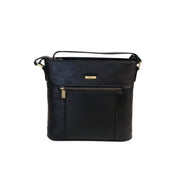 Nova Leathers - Square Shoulder Bag - 6115 Black