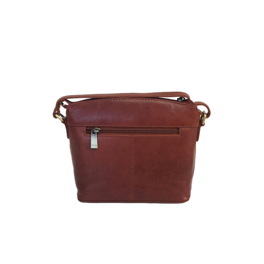 Nova Leathers - Small Dome Bag - 6133 Cognac