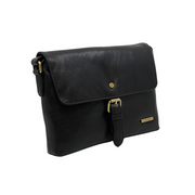 Nova Leathers - Buckle Detail E/W X-Body - 6158 Black - Bags