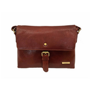 Nova Leathers - Buckle Detail E/W X-Body - 6158 Cognac - Bags