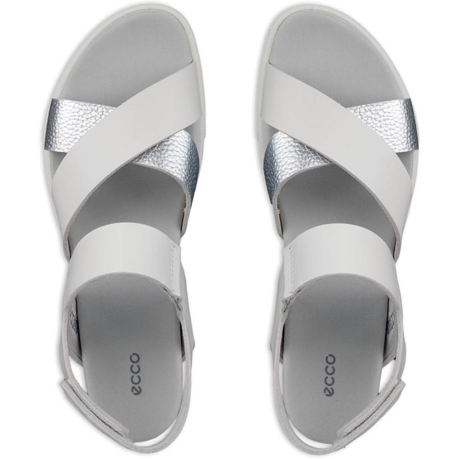Ecco - Samara - White/Pure Silver - Sandals