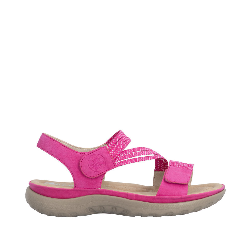 Rieker - 64870-31 - Magenta/Fuchsia-White - Sandals