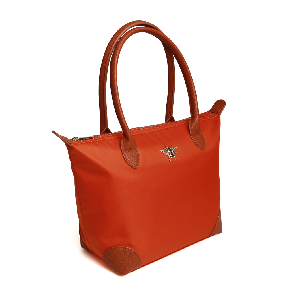 Alice Wheeler - Shoreditch Tote Bag - Orange  - Large - Bags