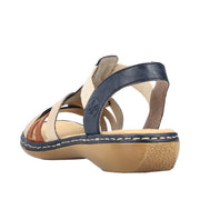 Rieker - 65918-90 - Pazifik/Cayenne/Nude - Sandals