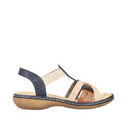 Rieker - 65918-90 - Pazifik/Cayenne/Nude - Sandals