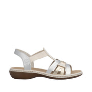 Rieker - 65918-91 - Porzellan/Lightgold/Silver - Sandals
