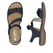 Rieker - 659C7-16 - Lugano/Pazifik - Sandals