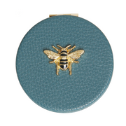 Alice Wheeler - Round Mirror Compact - Teal - Mirrors