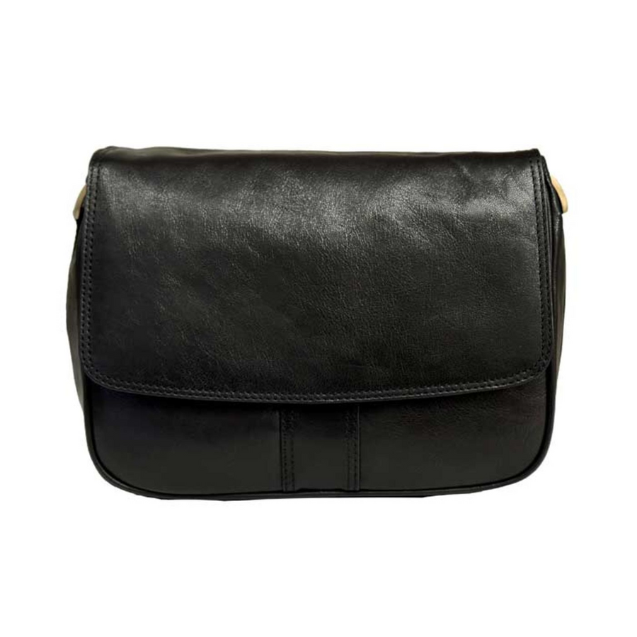 Nova Leathers - Large 2/3 Flap Organiser - 6720 Black - Bags