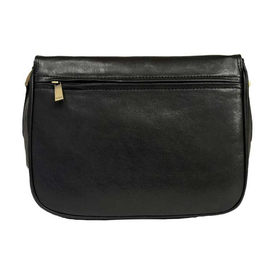 Nova Leathers - Large 2/3 Flap Organiser - 6720 Black - Bags