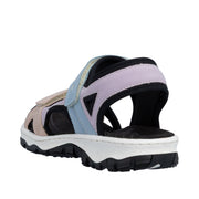 Rieker - 68866-93 - Carnation/Mauve/Aqua/Schwarz - Sandals