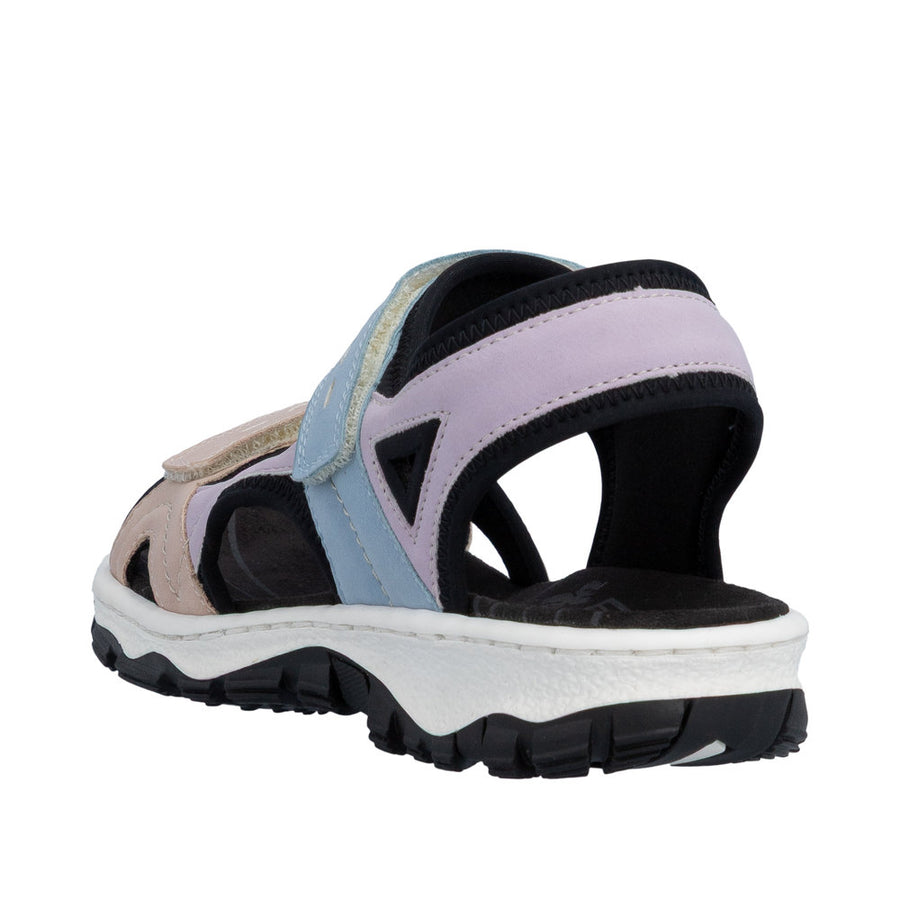 Rieker - 68866-93 - Carnation/Mauve/Aqua/Schwarz - Sandals