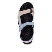 Rieker - 68866-93 - Carnation/Mauve/Aqua/Schwarz - Sandals