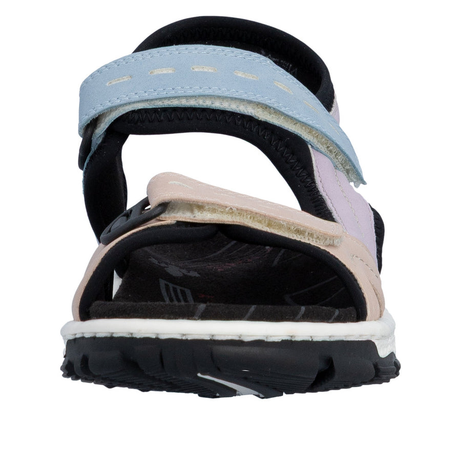 Rieker - 68866-93 - Carnation/Mauve/Aqua/Schwarz - Sandals