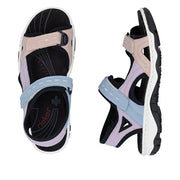 Rieker - 68866-93 - Carnation/Mauve/Aqua/Schwarz - Sandals
