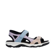 Rieker - 68866-93 - Carnation/Mauve/Aqua/Schwarz - Sandals