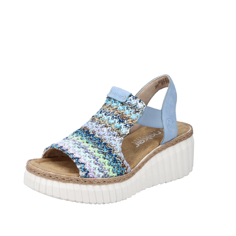 Rieker - 69172-91 - Blau-Multi/Aqua - Sandals