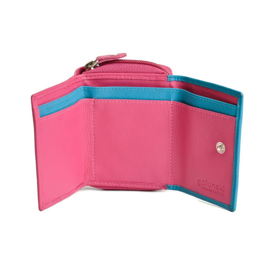 Golunski - 8-005 L.W.Purse - 8-005FT - Fushia/Turq - Purses and Wallets