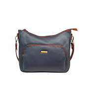 Nova Leathers - Short Shoulder - 8105 Navy Tan - Bags
