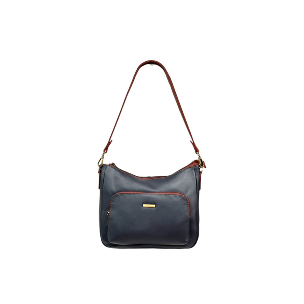 Nova Leathers - Short Shoulder - 8105 Navy Tan - Bags