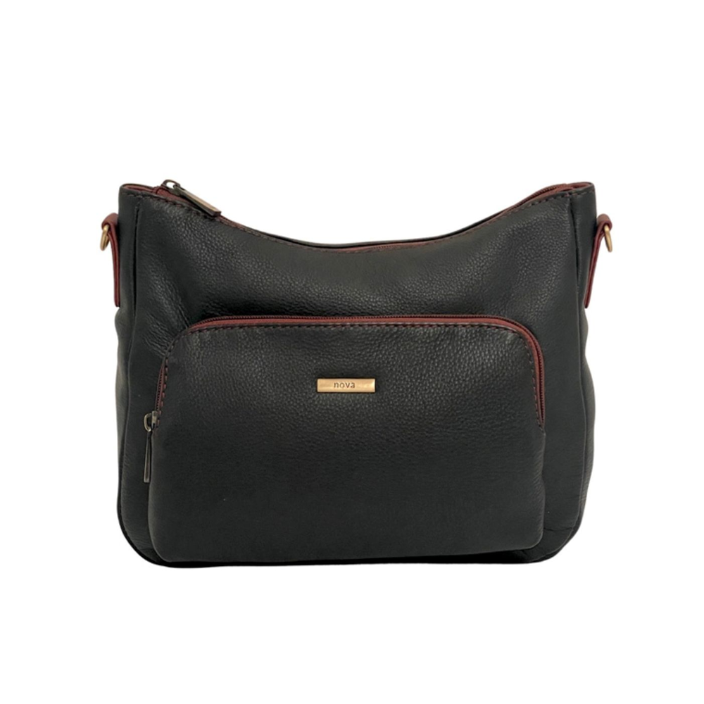 Nova Leathers - Short Shoulder - 8105 Black Tan - Bags
