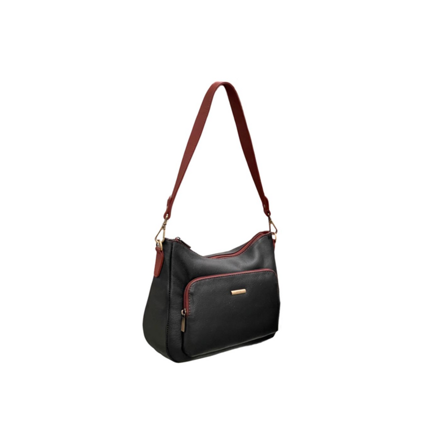 Nova Leathers - Short Shoulder - 8105 Black Tan - Bags