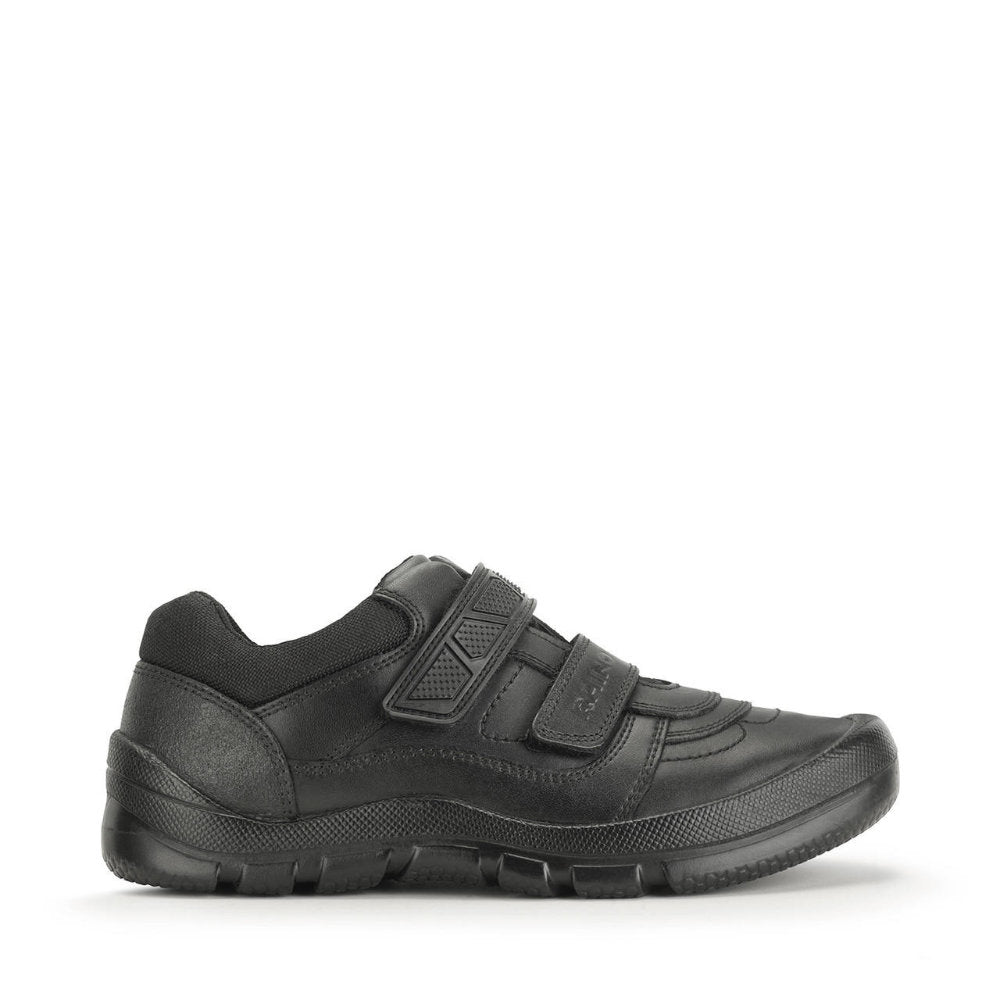 Start Rite Rhino Warrior - Black Leather - School Shoes